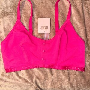 Savage X Fenty Bright Pink Wireless Crop Bralette